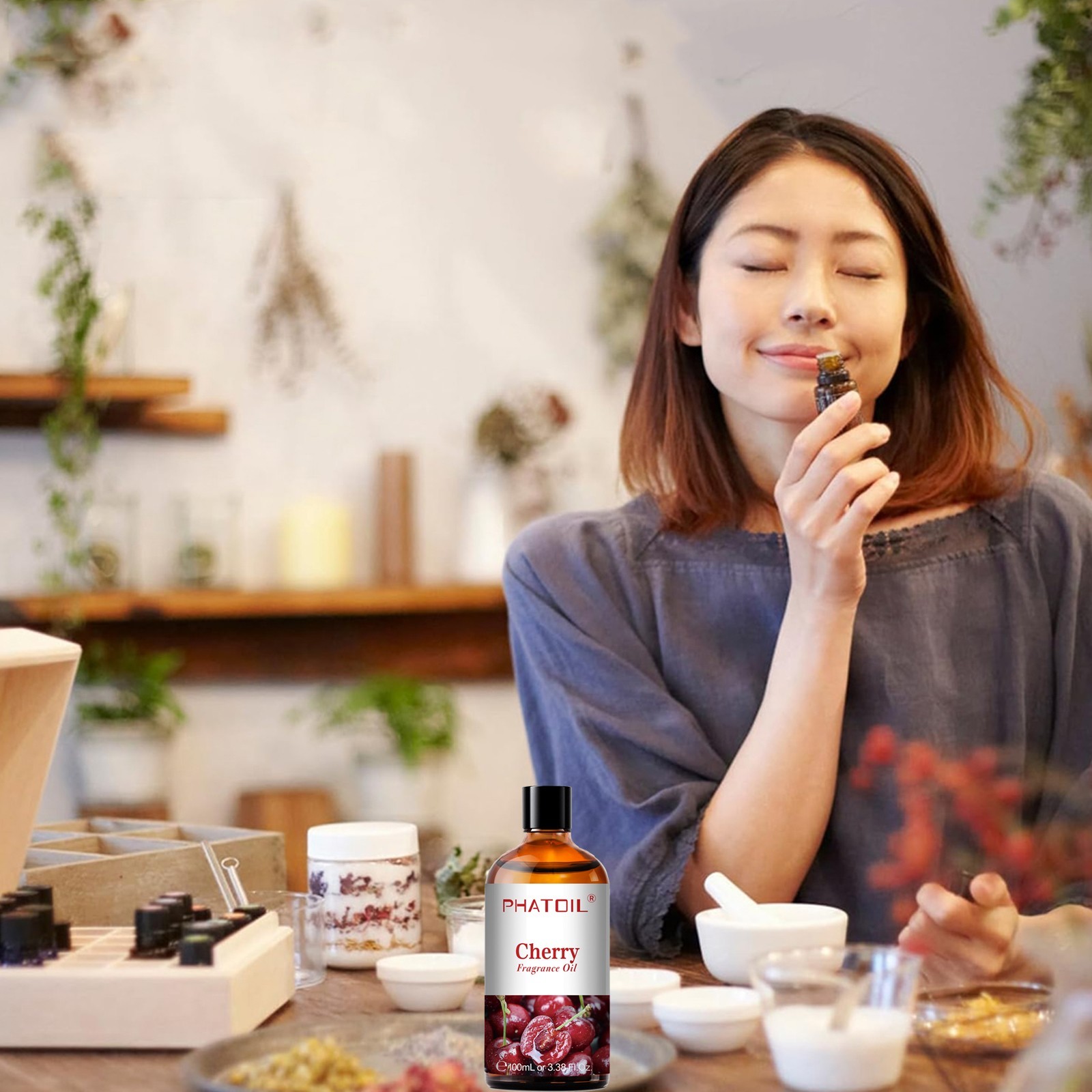 Cherry Fragrance Oils for Aromatherapy, Essential Oils for DIY Candle,Diffuser