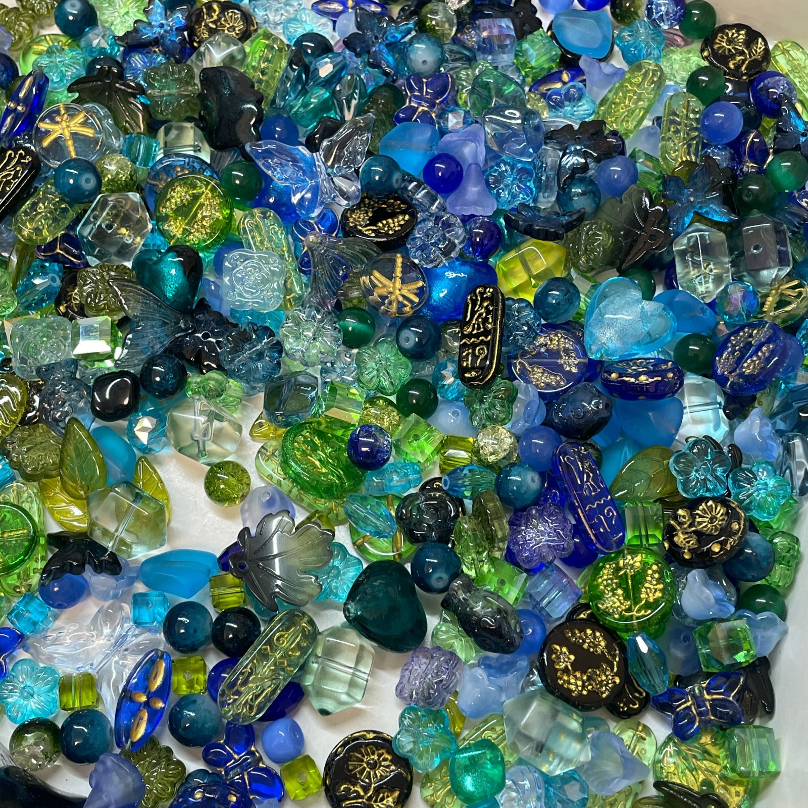 100g Handmade Glass Beads for Jewelry Making – 200 Mixed Styles Assortment