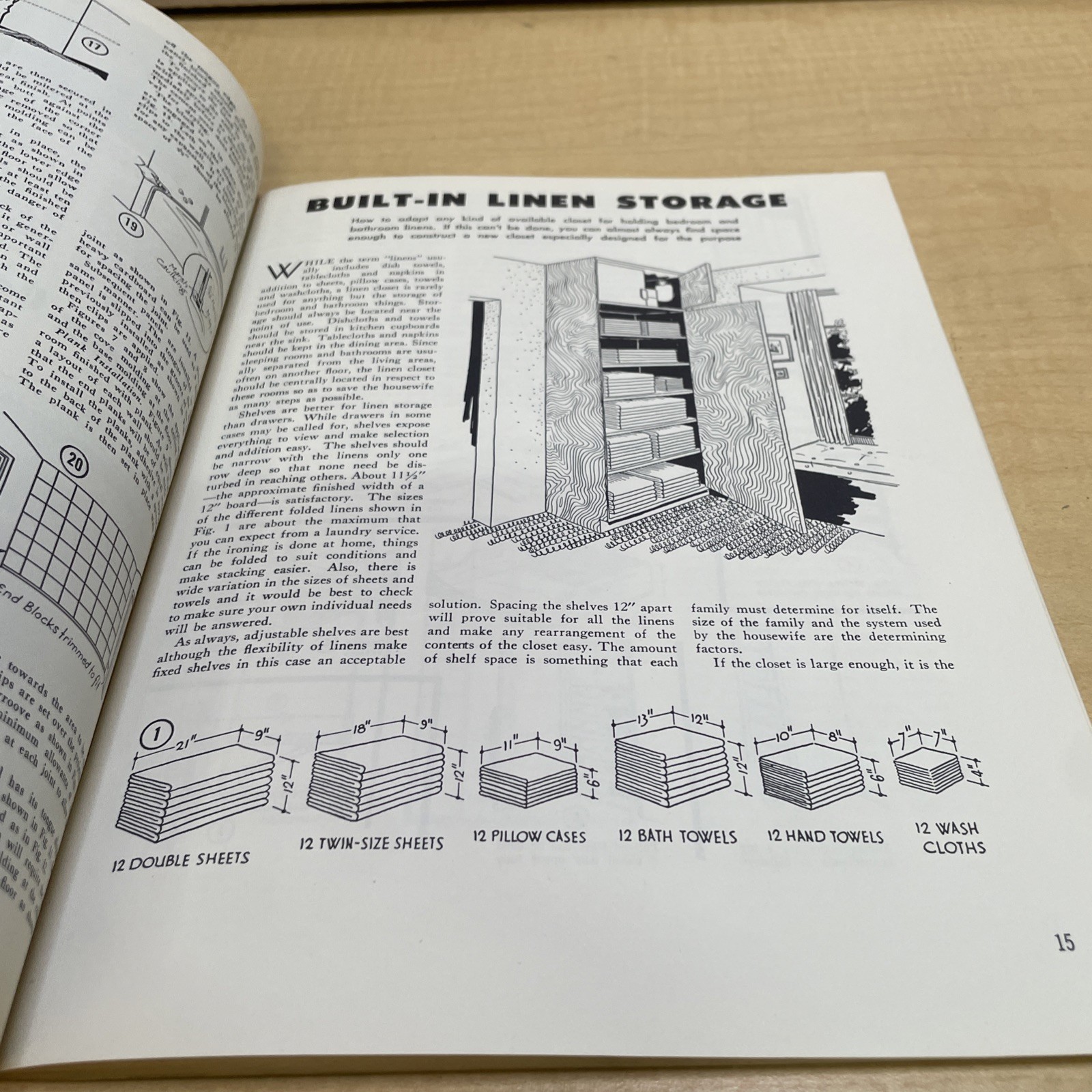 Vintage 1957 Carpentry Projects for the Home Home Craftsman Woodworking Pb
