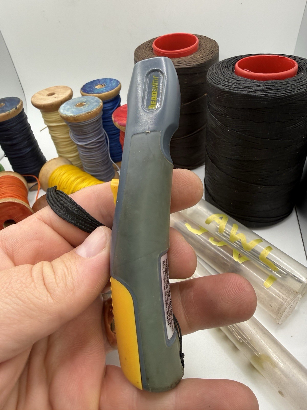Ritza 25 Tiger Thread 1.0mm Waxed Thread Lot + Leatherworking Tools Huge Bundle