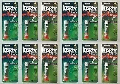 Krazy Glue KG585 Instant Purpose Tube 0.07-Ounce Clear-Pack of 12