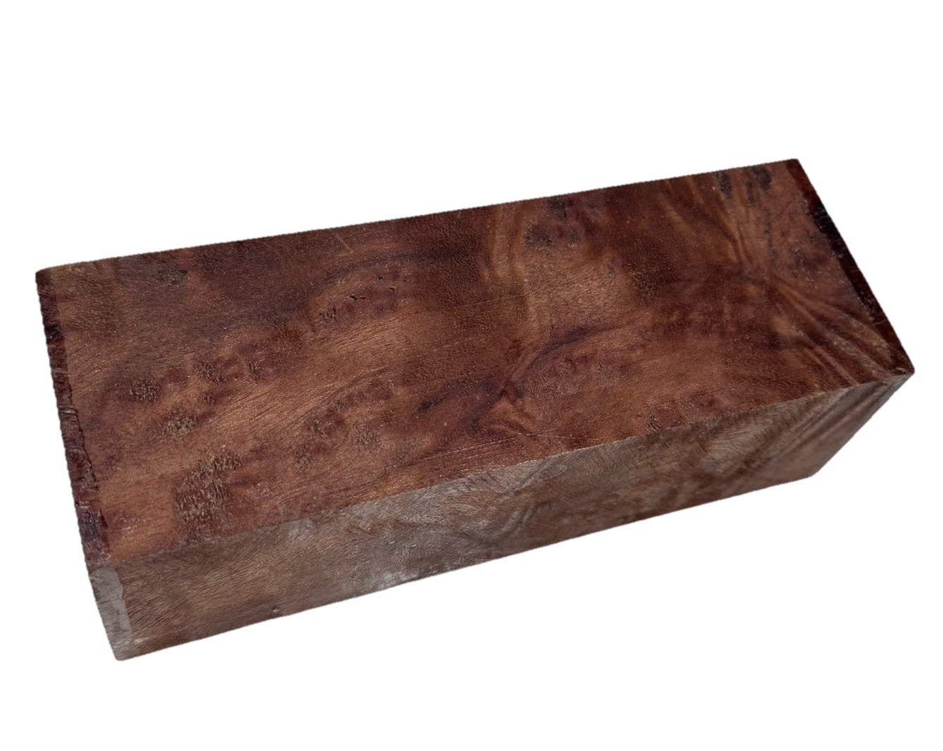 Camphor Burl wood block 7-3/8″ x 2-5/8” x 2-1/4″ (c73) Dried Craft Block