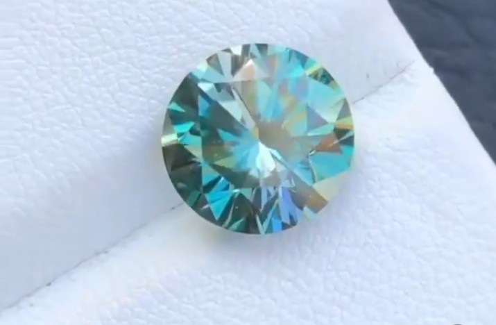 ✨💎2 Ct AAA+ Natural Certified Green Diamond Round Cut D Grade VVS1 Clarity