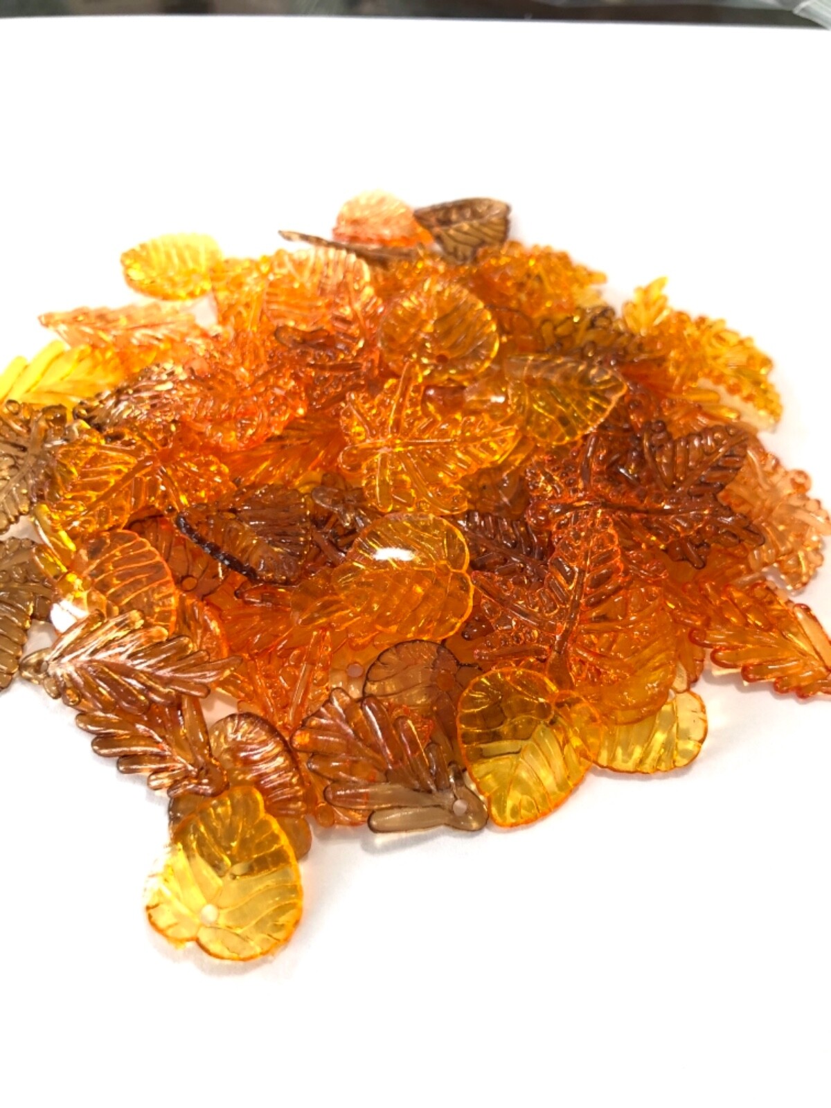 Mix Autumn Leaf Acrylic Beads