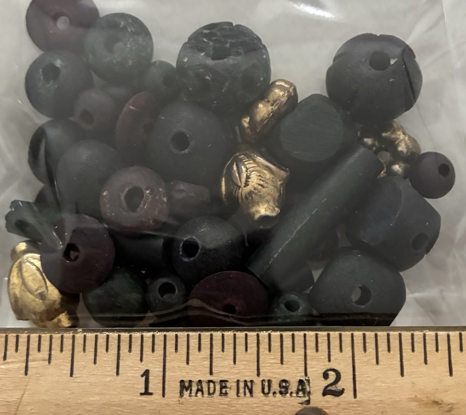 Craft Beads Lot Mixed Materials Salvage Jewelry Making Assorted VTG To Modern