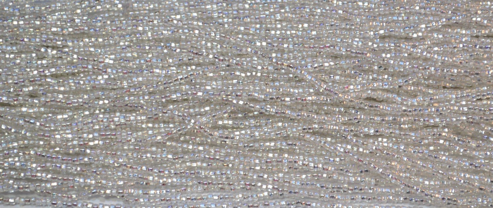 Crystal AB Silver-lined Czech PRECIOSA® glass 11/0 seed beads, 1 Hank