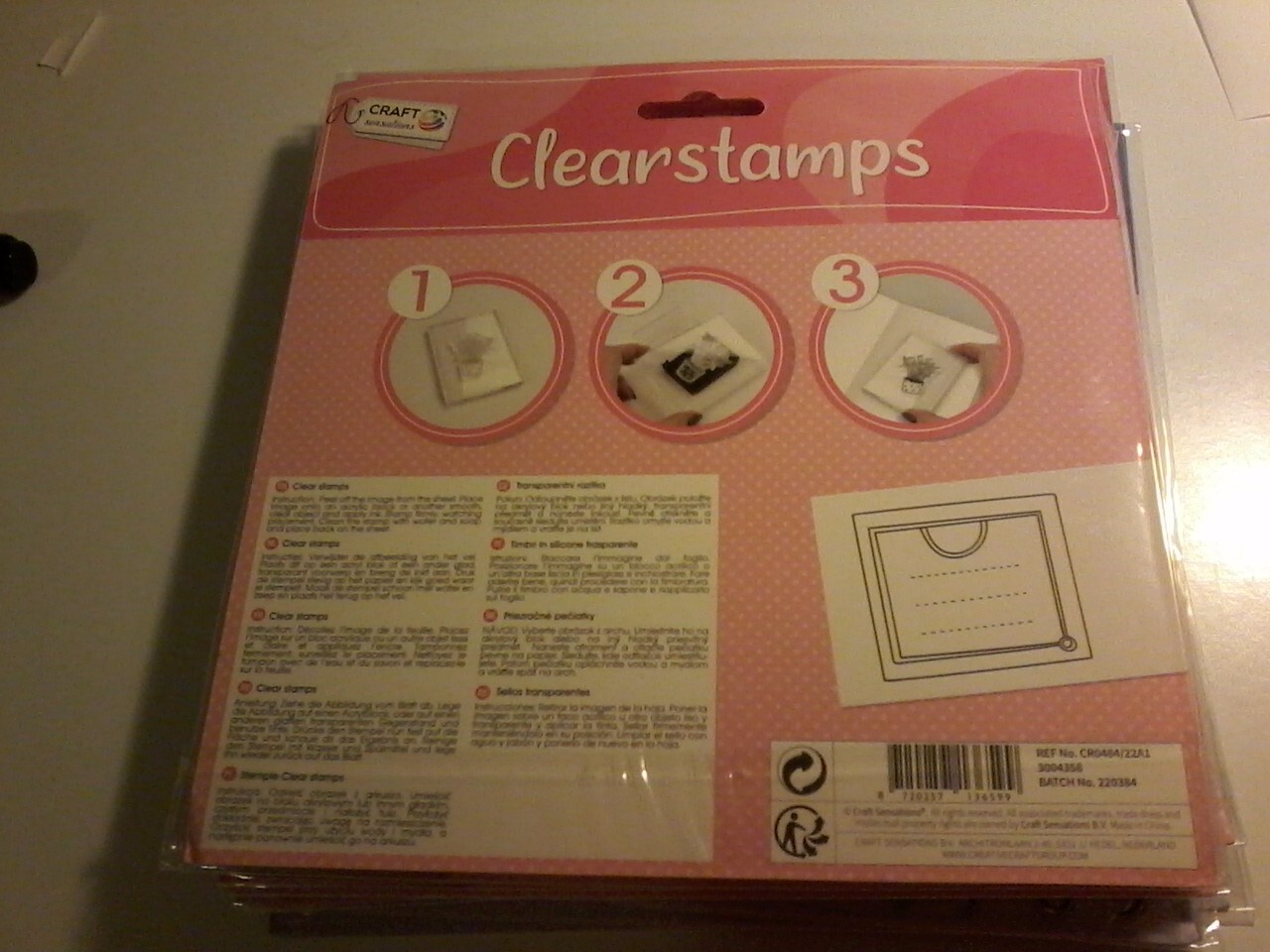 CLEAR STAMPS TEXT LABELS FOR SCRAPBOOKING NEW