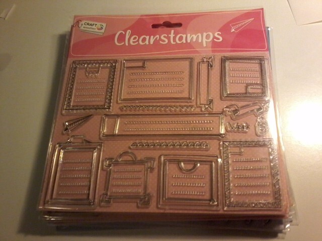 CLEAR STAMPS TEXT LABELS FOR SCRAPBOOKING NEW