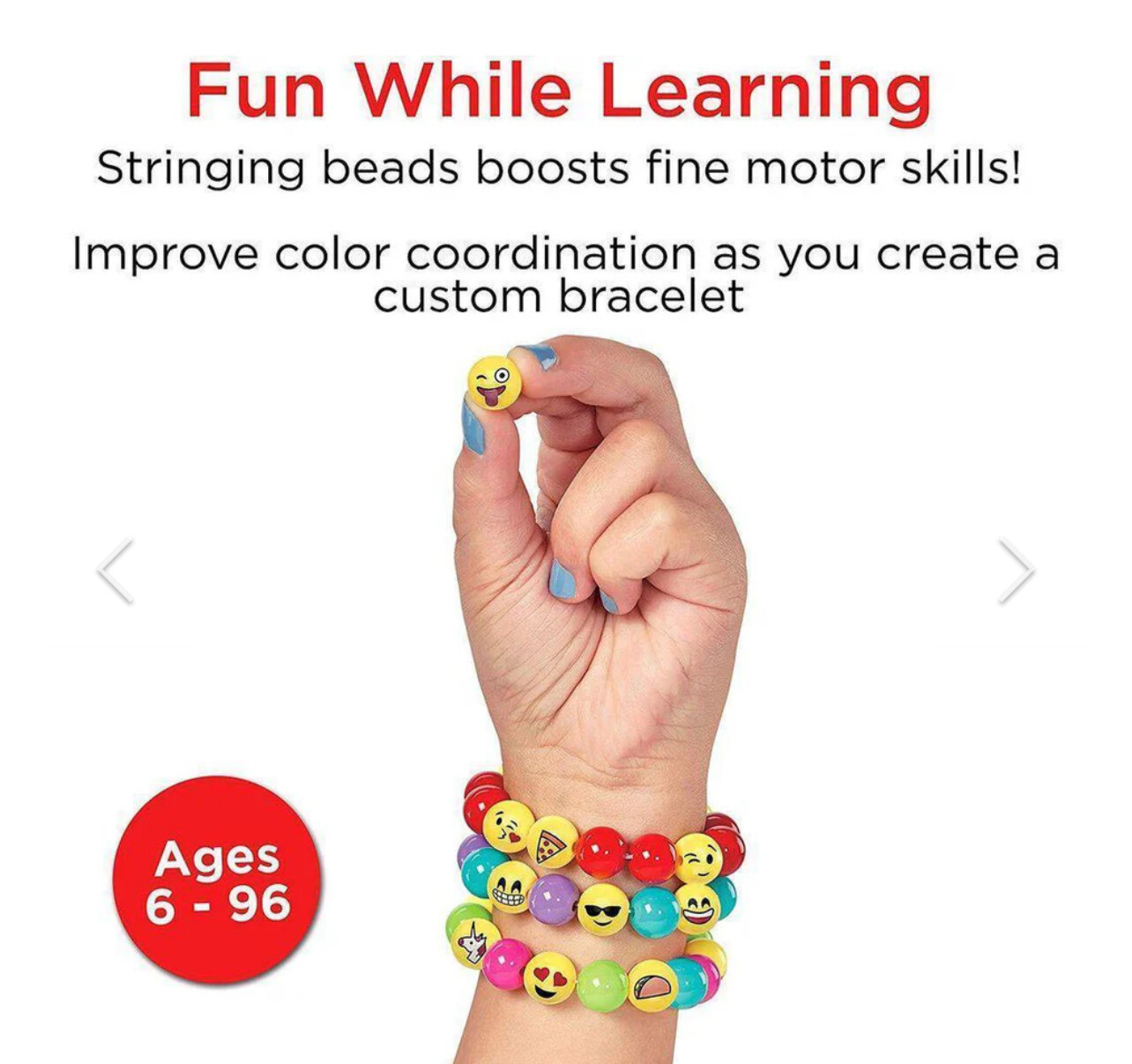 Creativity For Kids Emoji diy Bracelets Craft Kit