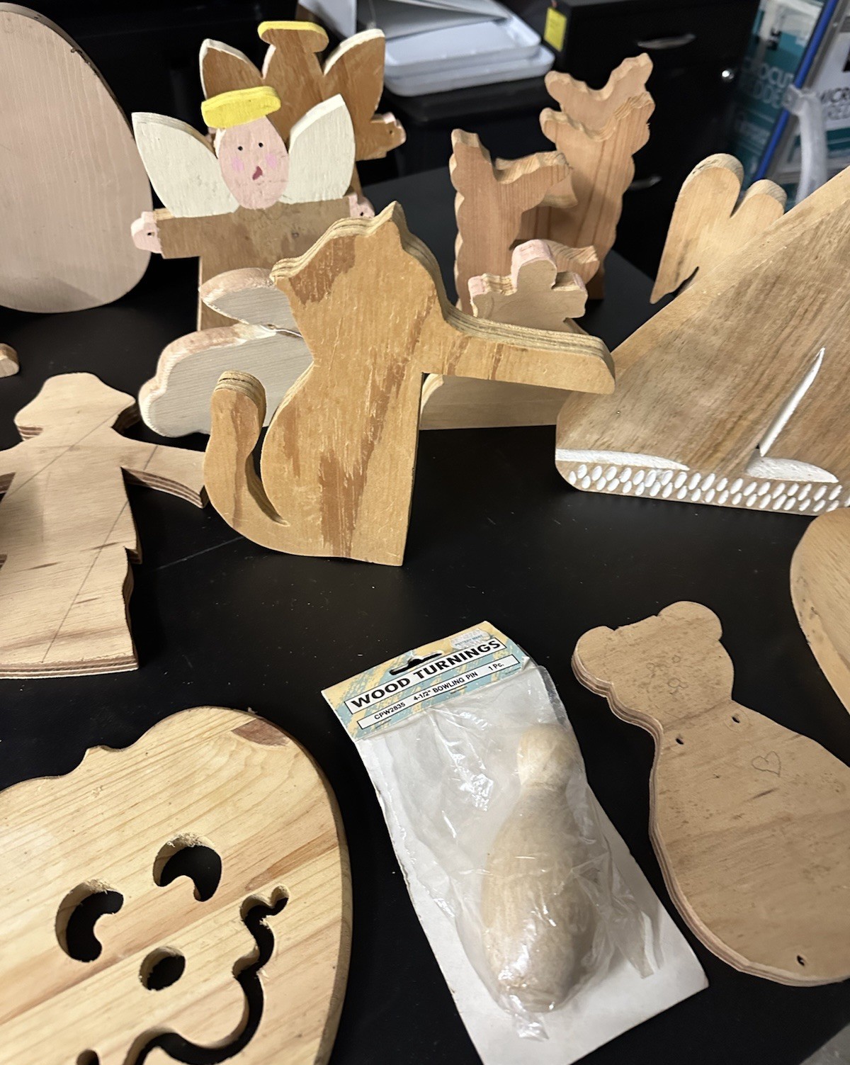 Lot Of Vintage Solid Wood Working Shapes/tags/etc All Sizes/occasions 170+ Craft