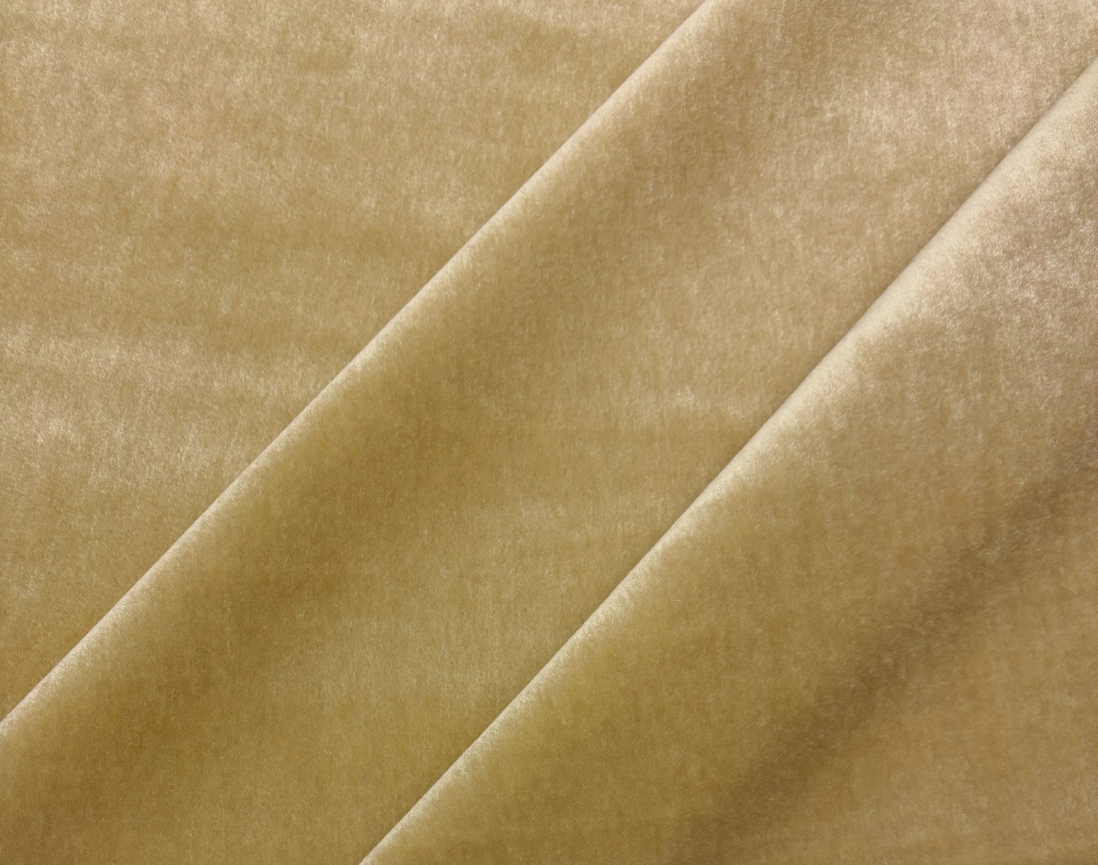 DESIGNER PLUSH MOHAIR DESERT YELLOW VELVET WOOL MULTIPURPOSE FABRIC BY YARD 55″W
