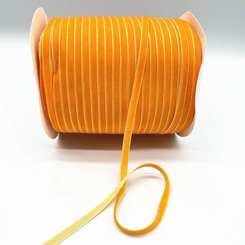 velvet ribbon 5yards 6mm assorted colors