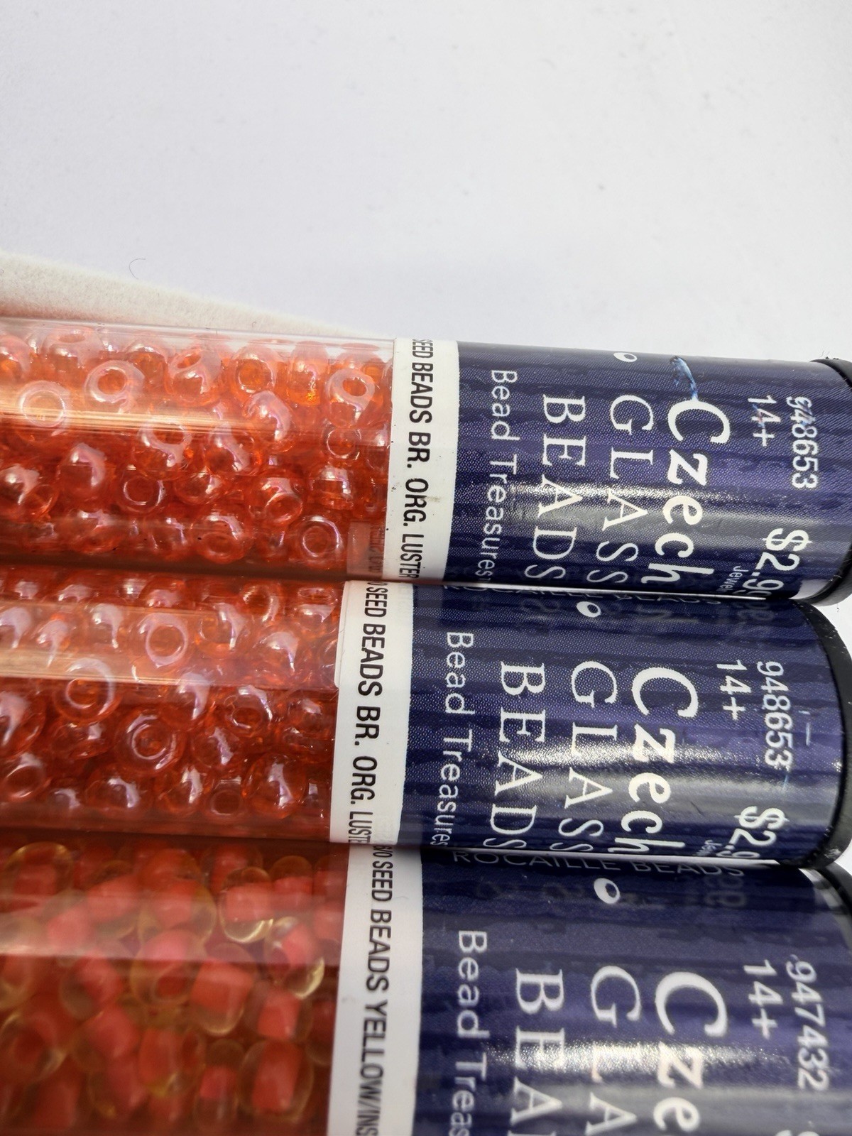 22 Tubes Czech Glass Round Seed Beads 6/0 Mixed Colors Bulk Artisan Lot