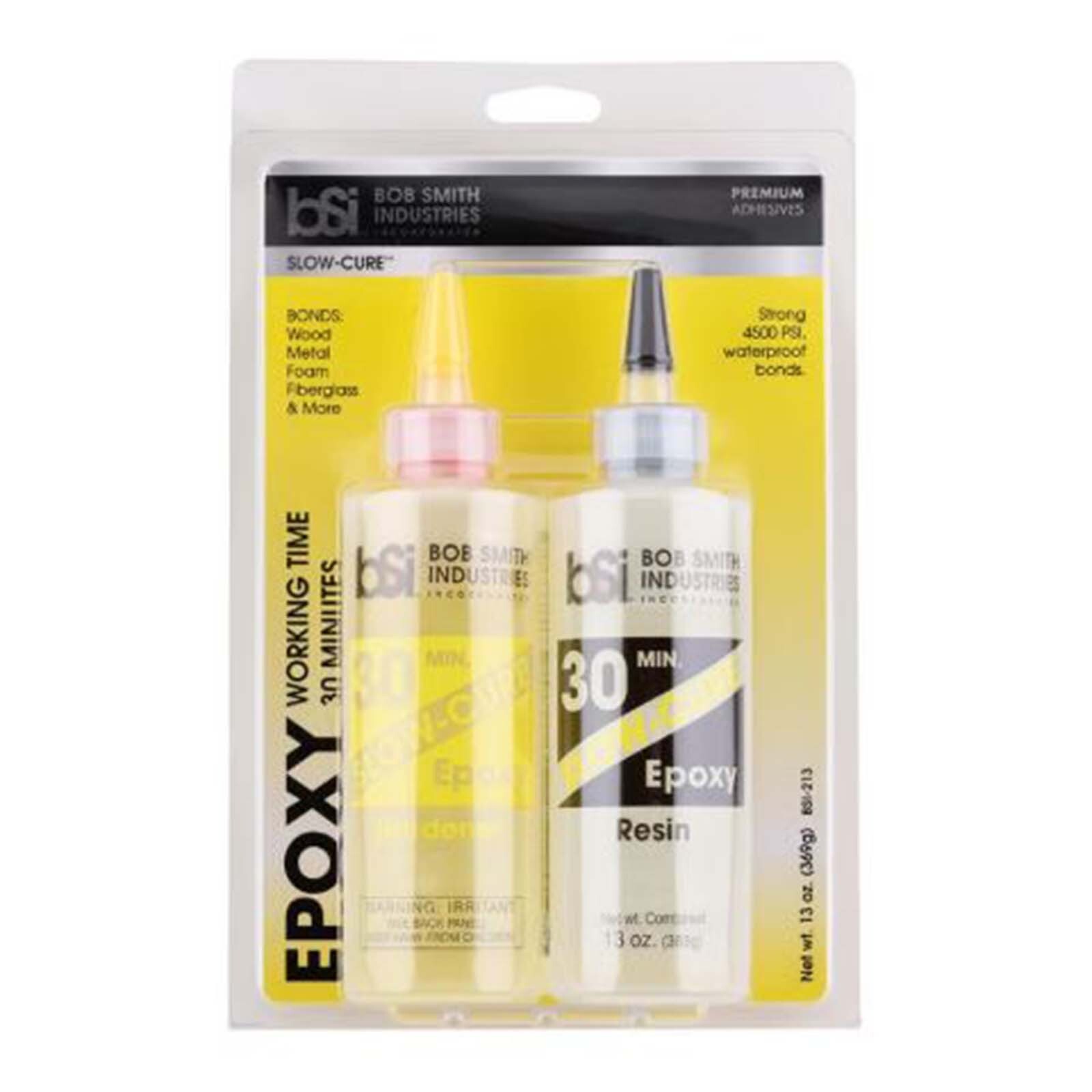 Bob Smith Slow-Cure 30 Minute Epoxy 13oz Set NEW
