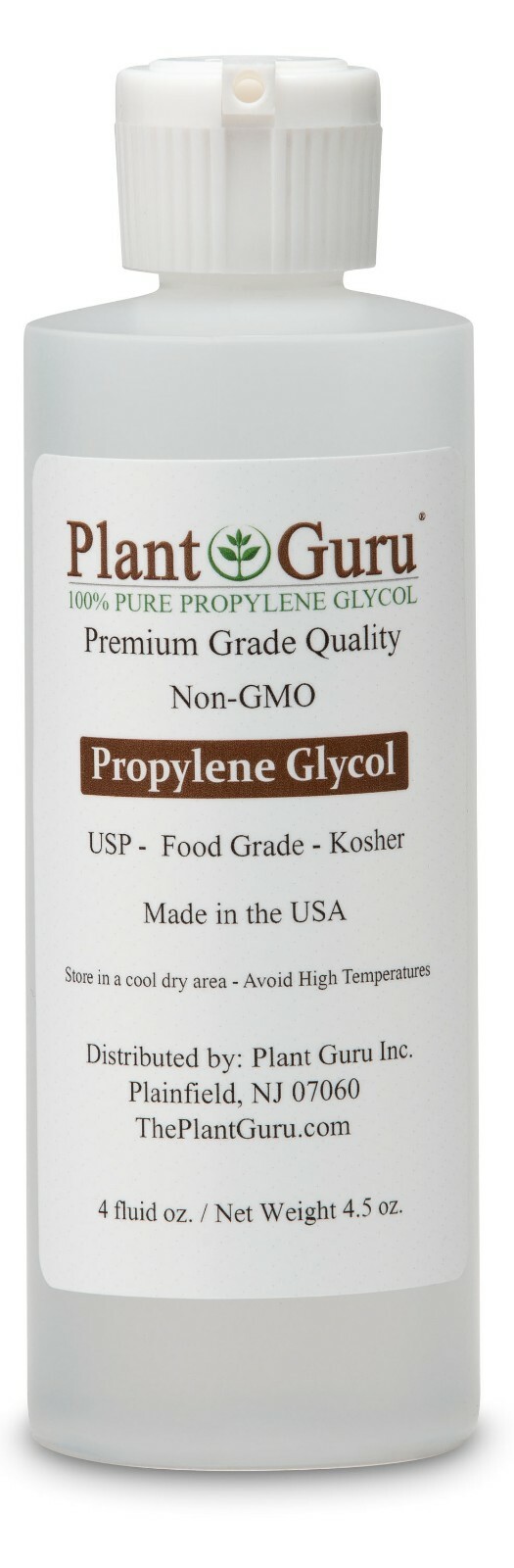Vegetable Glycerin / Propylene Glycol 4 oz Each USP 99.9 % Pure Food Grade VG PG