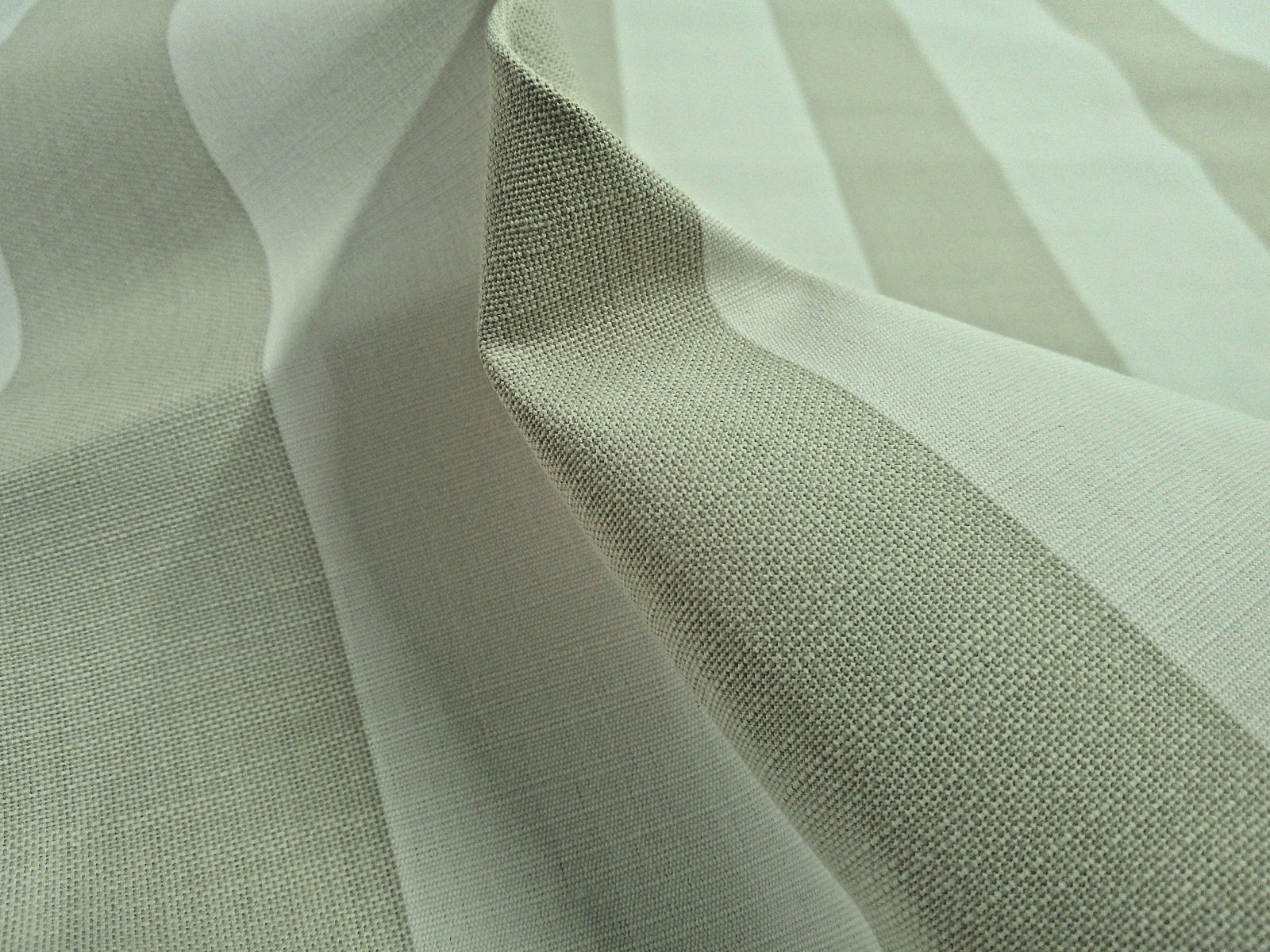 Perennials Serena & Lily “Harbor Stripe” Sand Beige & White BTY Logo on Selvedge