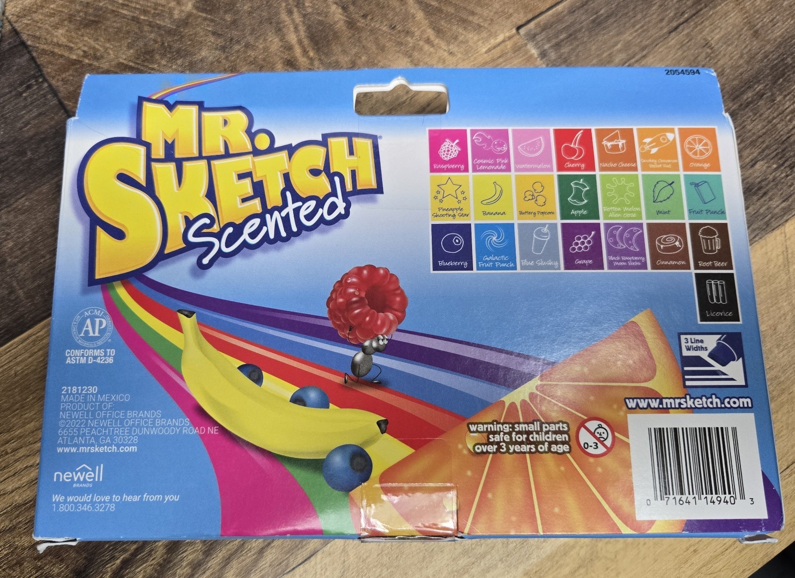 Mr. Sketch Scented Markers, Chisel Tip, Assorted Colors, 22 Count MARKING