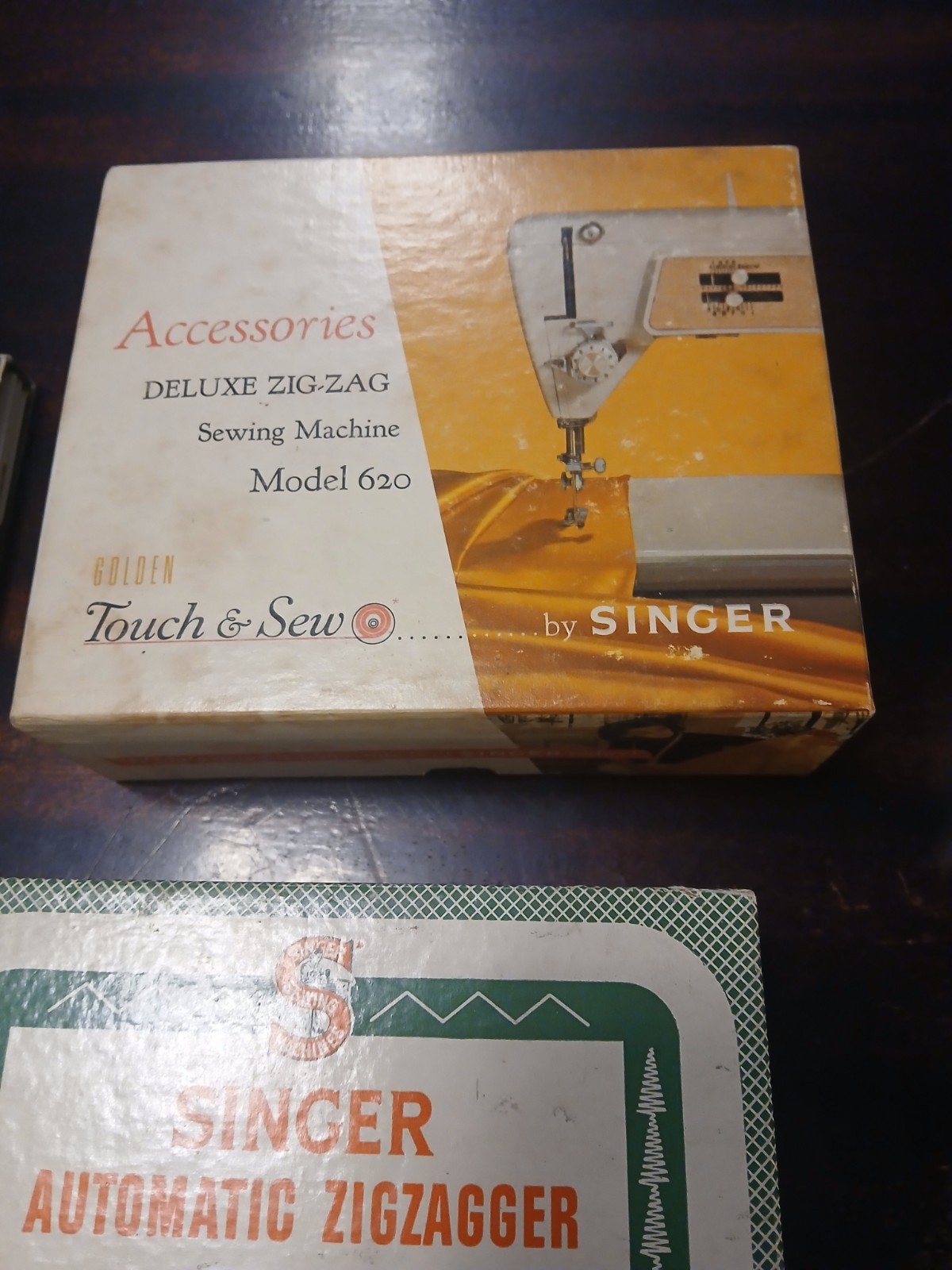 Vintage Singer Buttonholer & Automatic Zigzagger Attachment Lot for Singer
