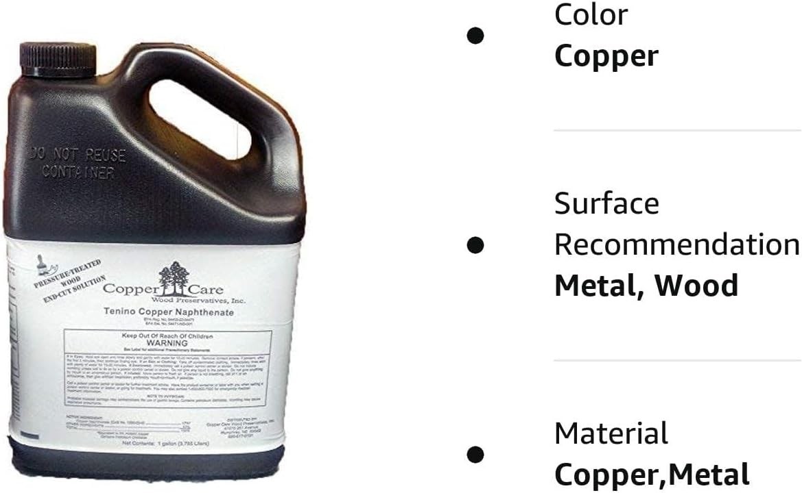 Ready-to-Use 1 Gallon Copper Naphthenate 17% Wood Preservative for Exterior Use