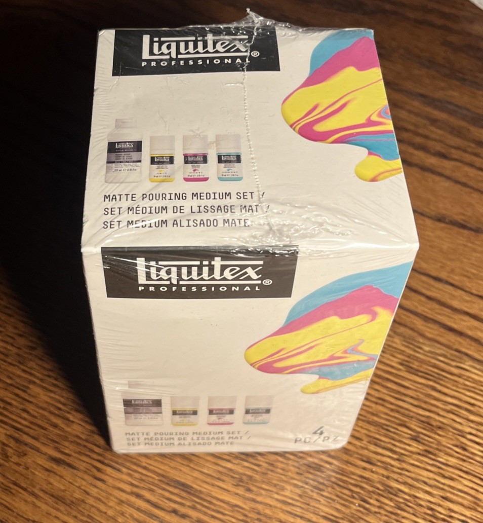 (1 Box With 4pcs) Liquitex Professional Matte Pouring Medium Set 4pcs