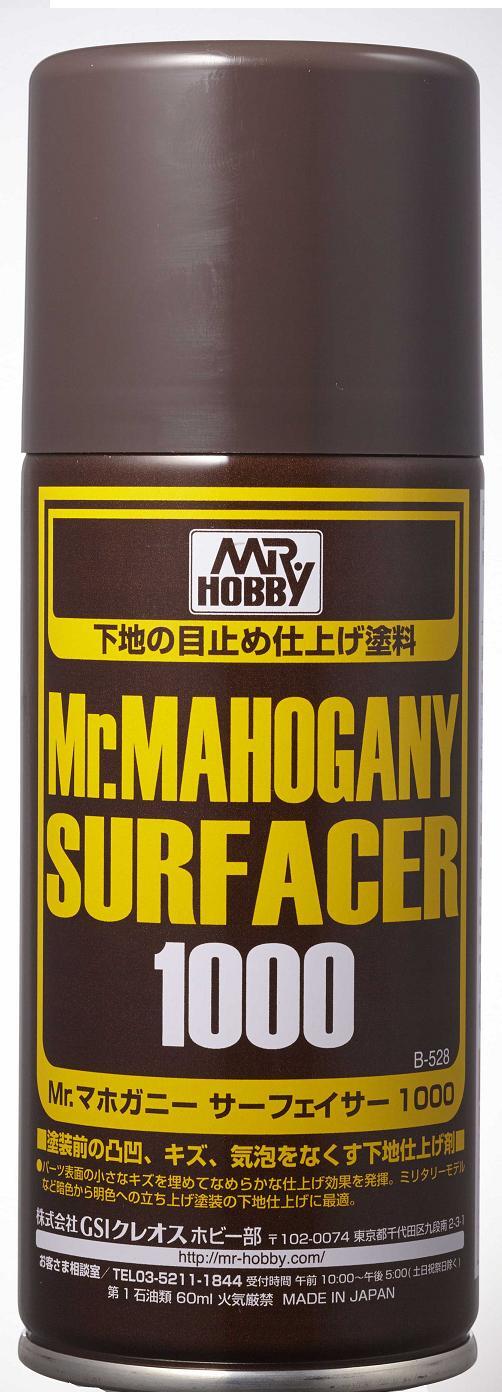 Mr. Hobby B528 Mr. Mahogany Surfacer 1000 Spray Paint 170ml – US
