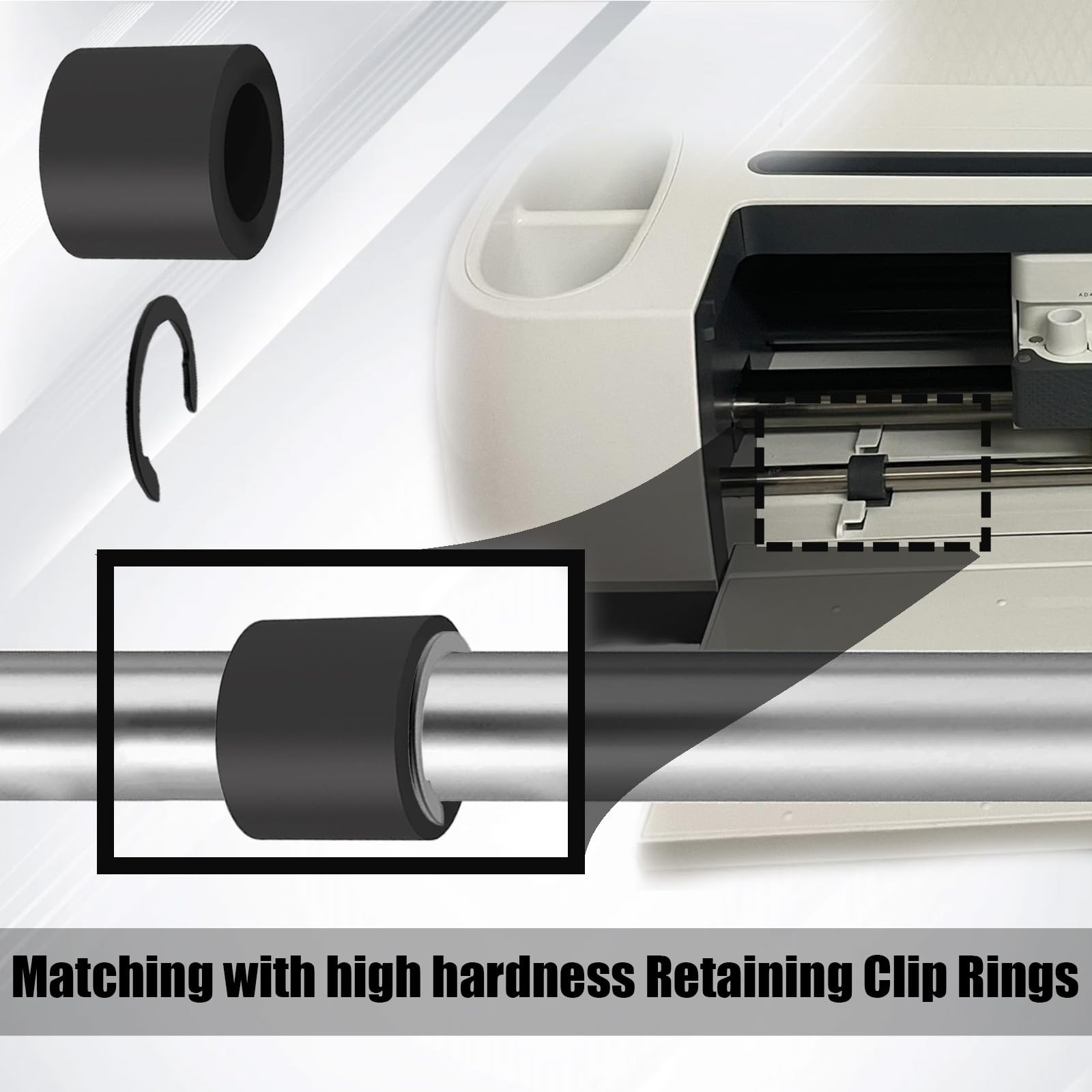 32-Pack Rubber Roller Replacement for Cricut Maker 3/Maker – Complete…