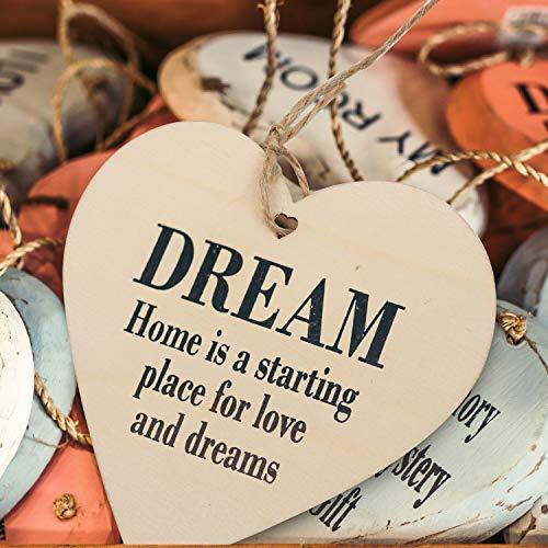 50PCS Wooden Hearts +Twine 3.2×3.2″ Shaped Heart Set with Holes & Rope DIY Gifts