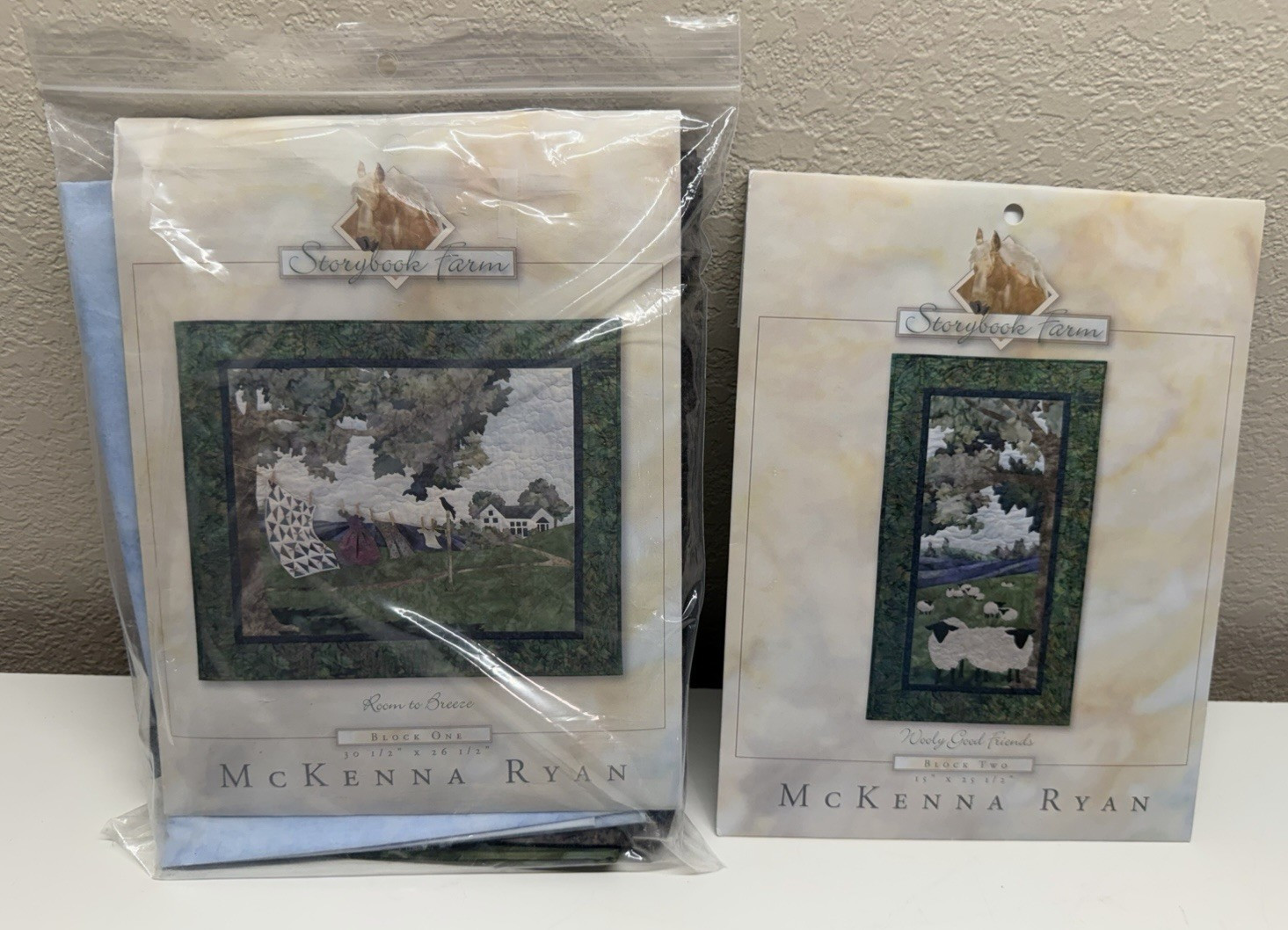 New Rare McKenna Ryan Storybrook Farm Set 8 Patterns W/Fabric See Description