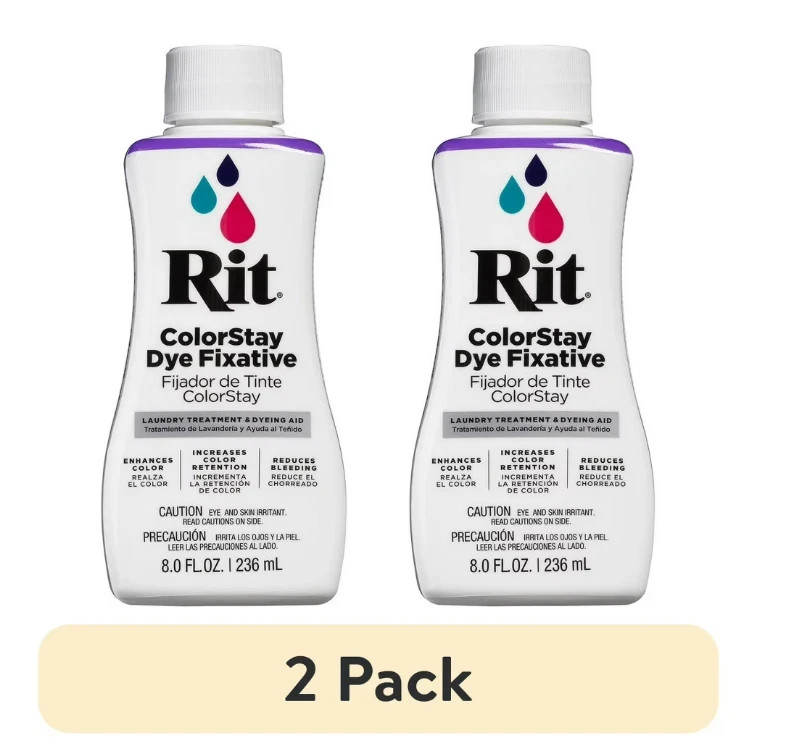 (2-pack) Rit Colorstay Dye Fixative, 8 fl. oz USA Free Shippping