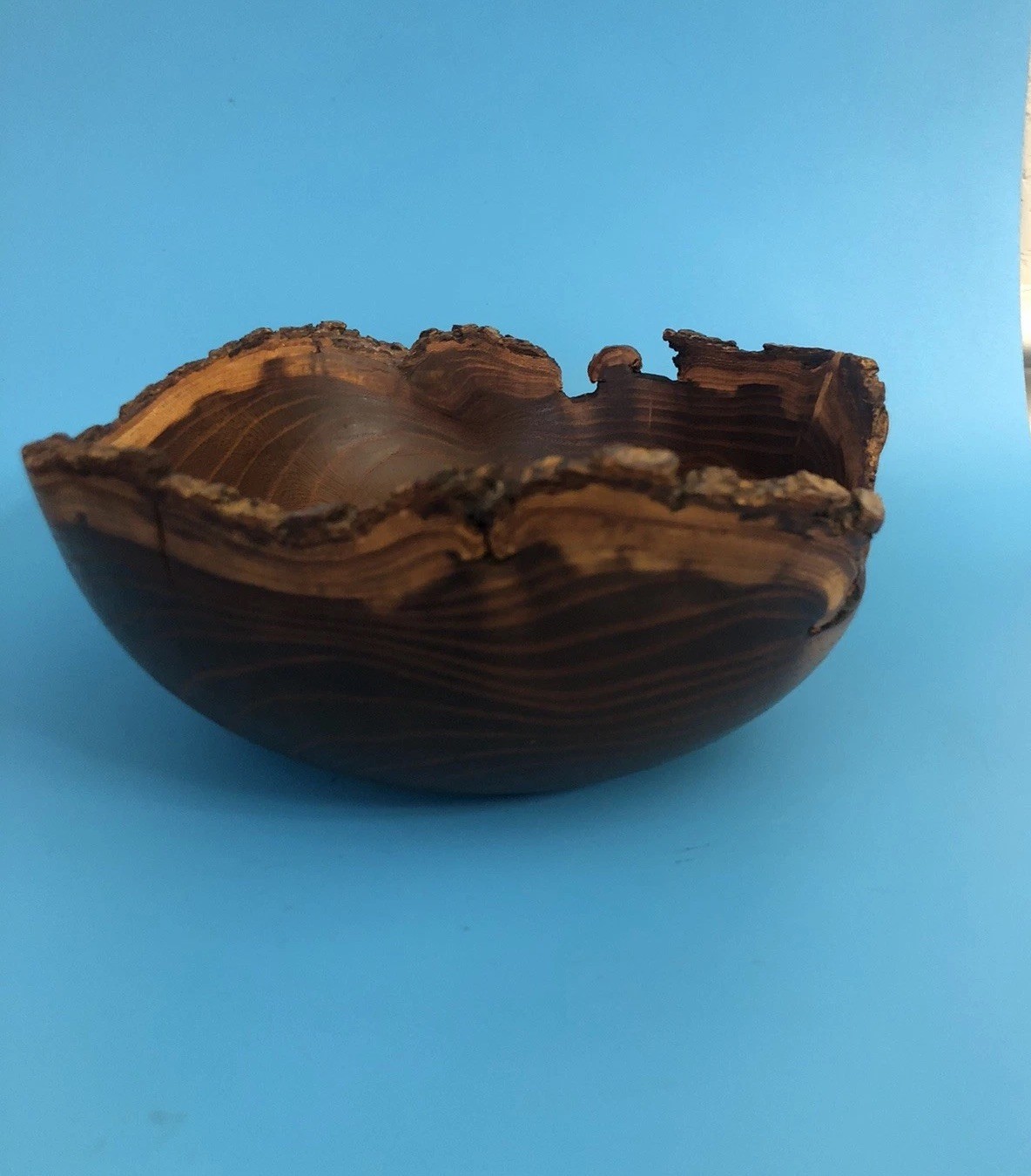 1994 Tom Mumper Mulberry Live Edge Hand-Turned Bowl Signed, Dated, #691
