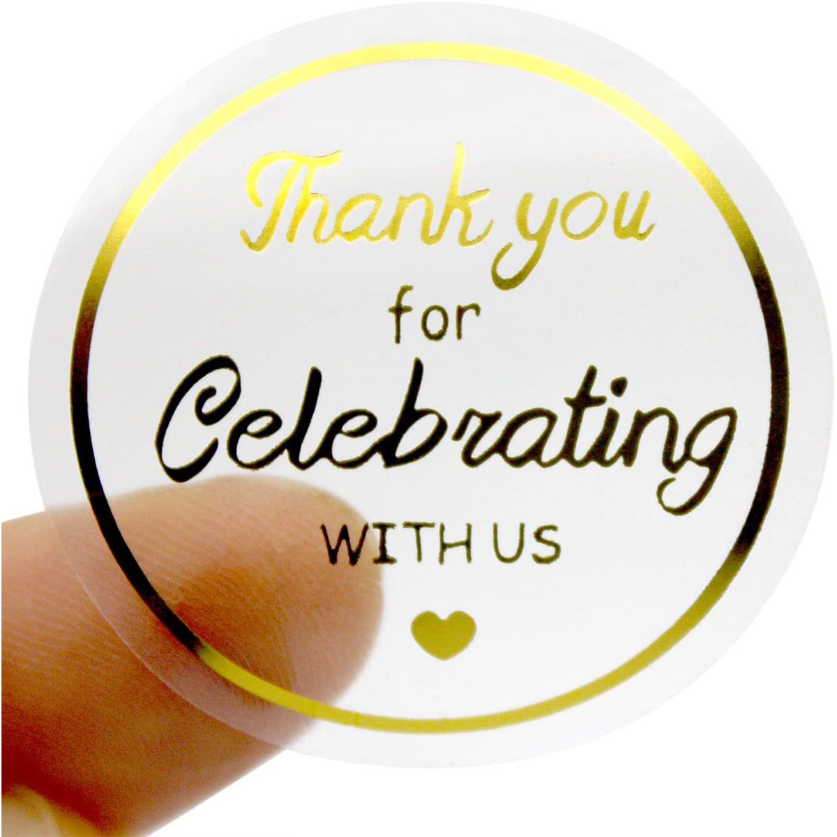 500x 1.0/1.5” Thank You Stickers Thank You For Supporting Small Business Labels