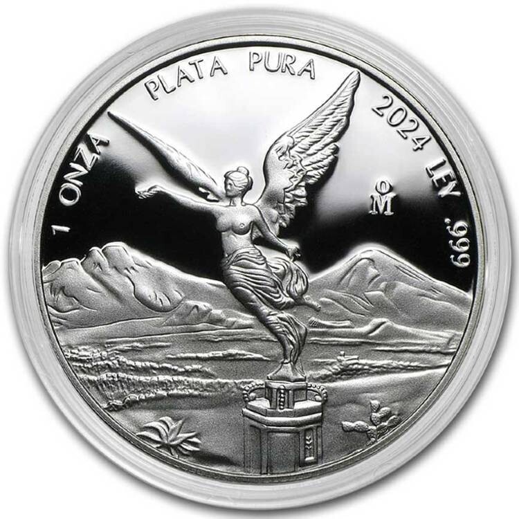 Libertad Mexico 2024 1 o z SiIver Proof C0in in Capsule Mexico