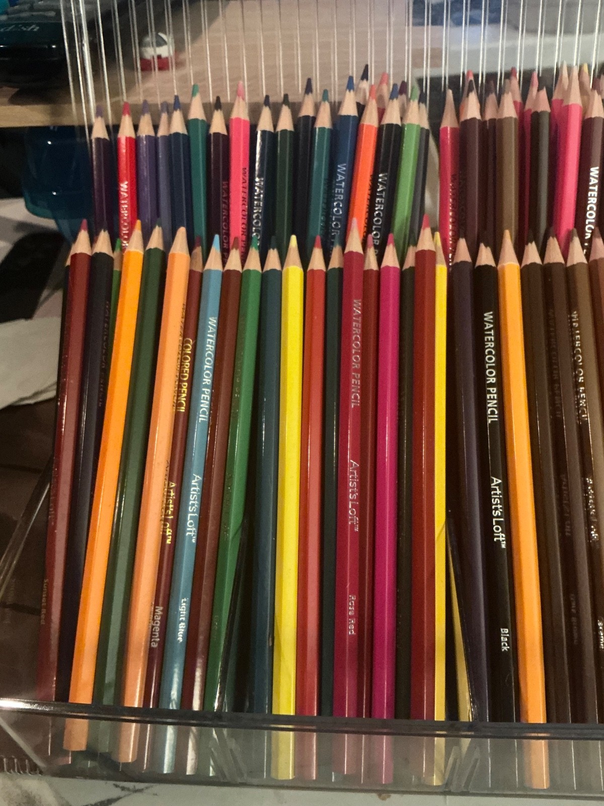 81 Artist’s Loft Watercolor Pencils & 60 Shuttle Art Acrylic Markers