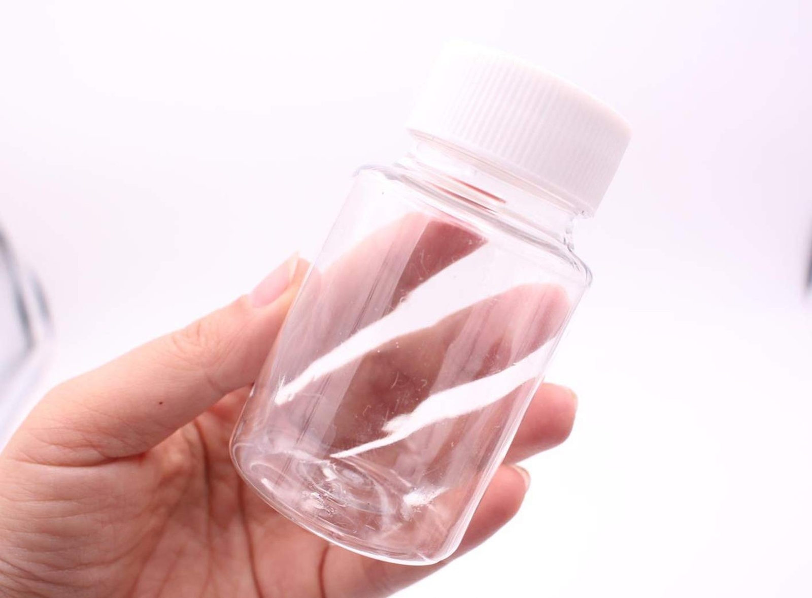 12PCS Clear Empty Portable Thicken Plastic Bottles Case with White Screw Cap …