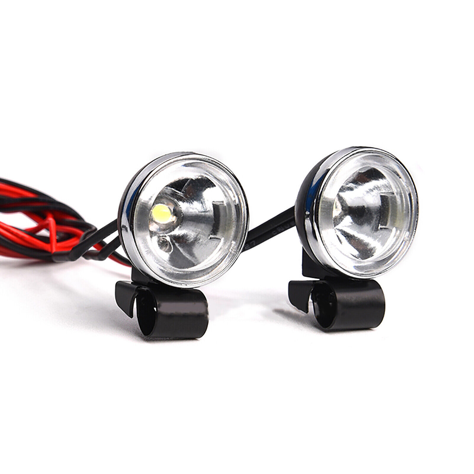 18mm Retro Round Spotlight Headlight Kit G157H for GRC1/10 T4 SCX10 RC Model Car