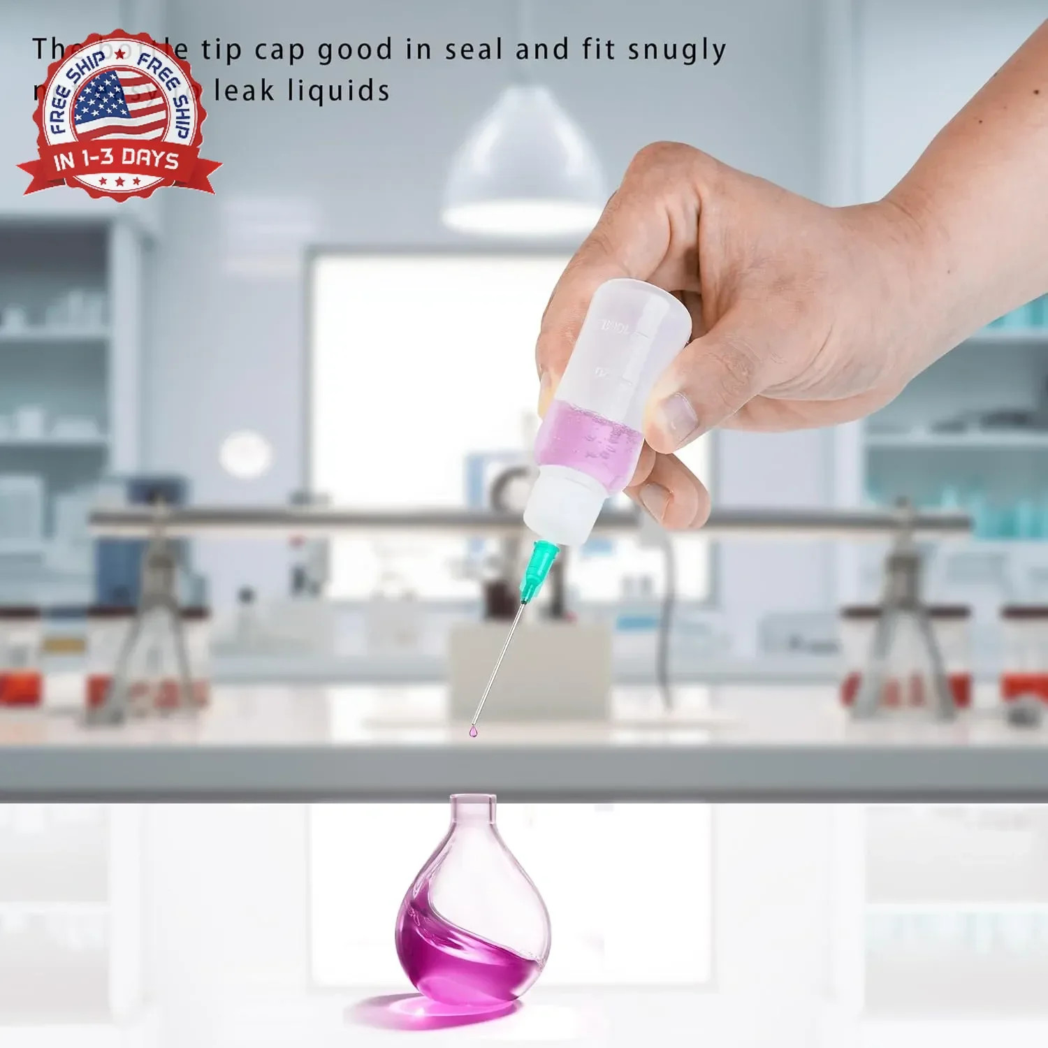 30ml Glue Bottles with Blunt Needle – Precision Tip Squeeze Applicator Dispenser