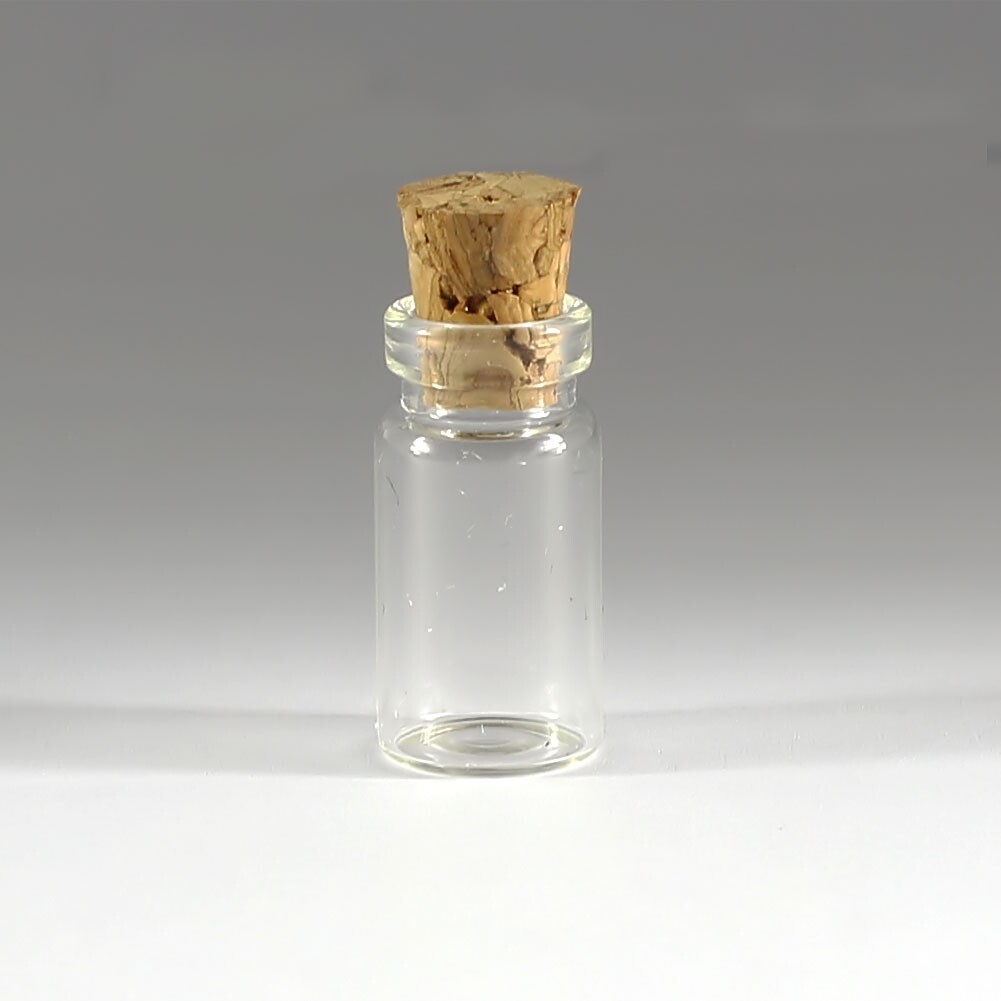 Wholesale 0.5–10ML Tiny Clear Glass Bottles Empty Glass Bottle With Cork Vials