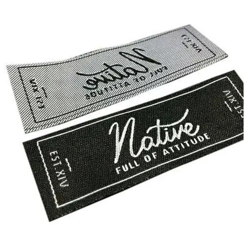 1000 Pcs Private Label High Density Factory Standard Woven High-end Custom Tags
