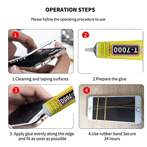 T-7000 Glue 50ml High Viscosity Black Adhesive for Phone Screen Repair Glass