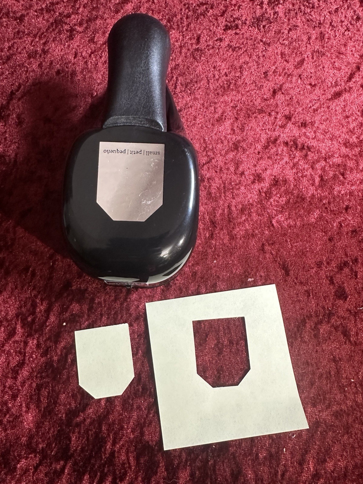 Stampin Up Punch SMALL TAG Whale Tail Paper Shapers EK Success Gift Tags Labels