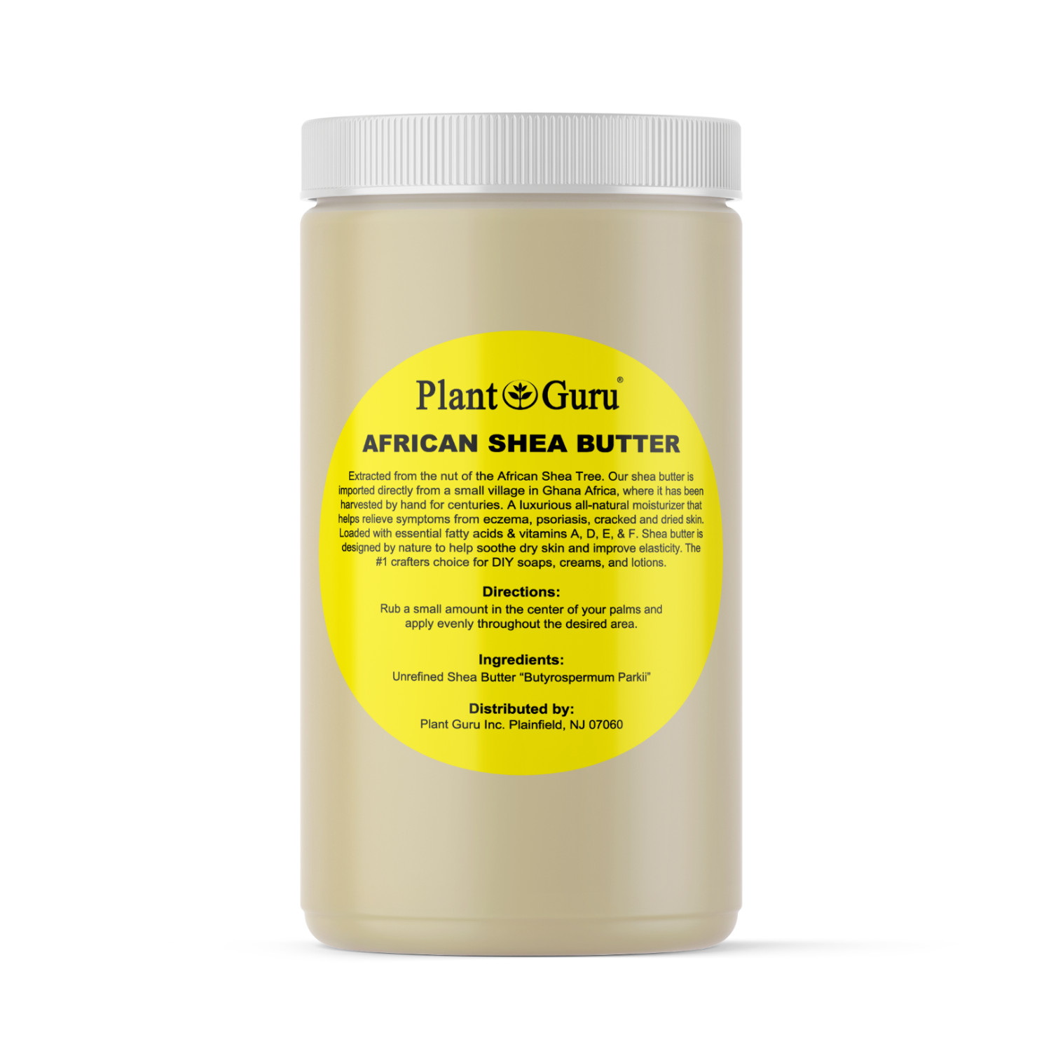 Raw African Shea Butter 32 oz Jar 100% Pure Natural Unrefined Organic Ghana Bulk