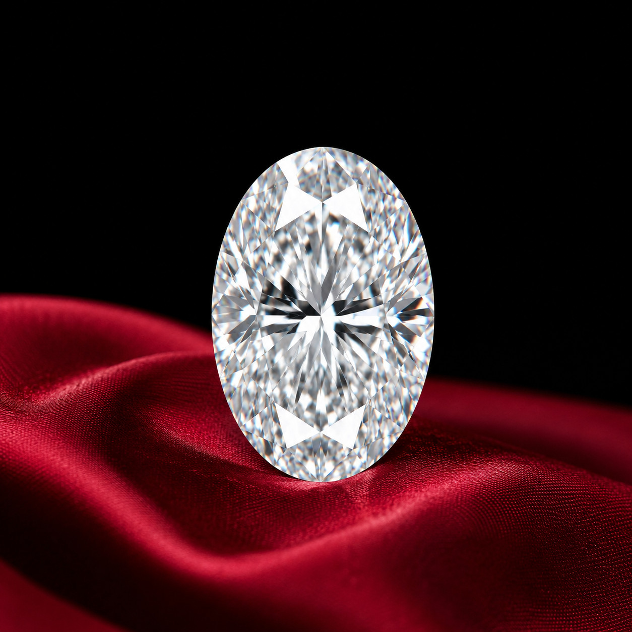 4 Ct Lab Grown White Diamond Oval Cut VVS1 D Grade Loose Stone 1 Pc