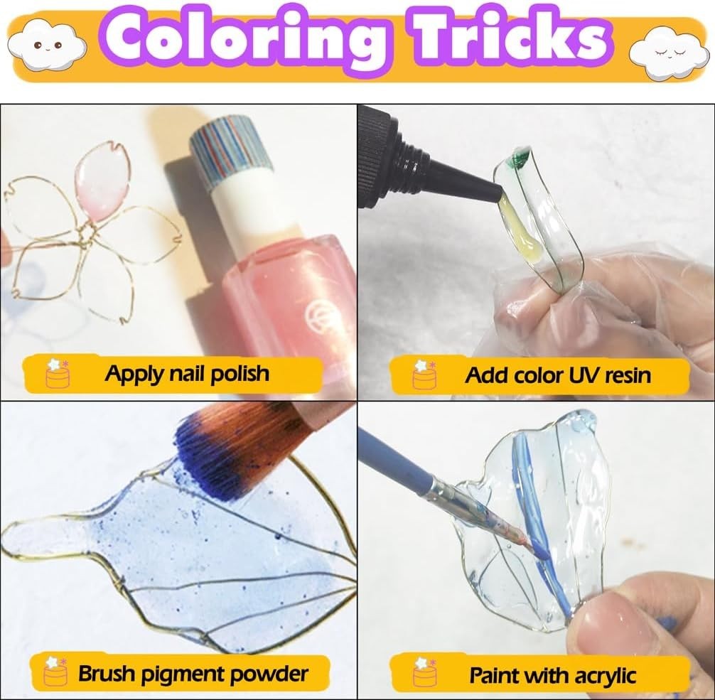 UV Dip Resin for Wire Shapes, Wire Art Low Odor Handmade Set, Transparent UV …
