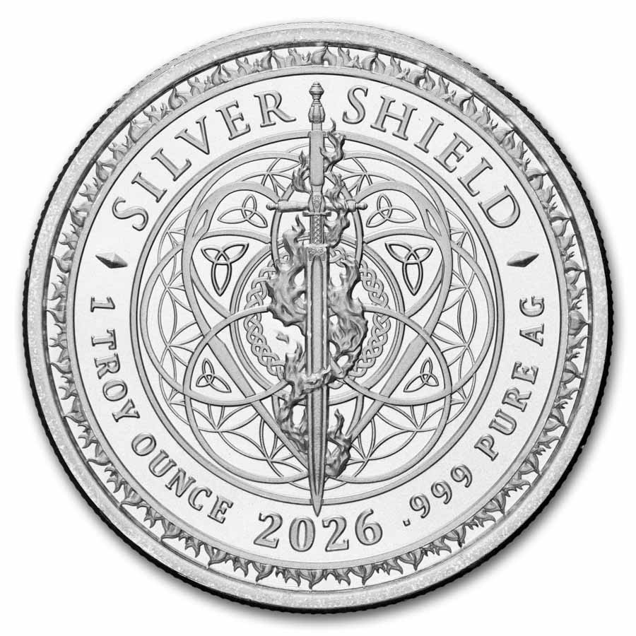 2026 1 oz SiIver Shield Round – Trivium Girls
