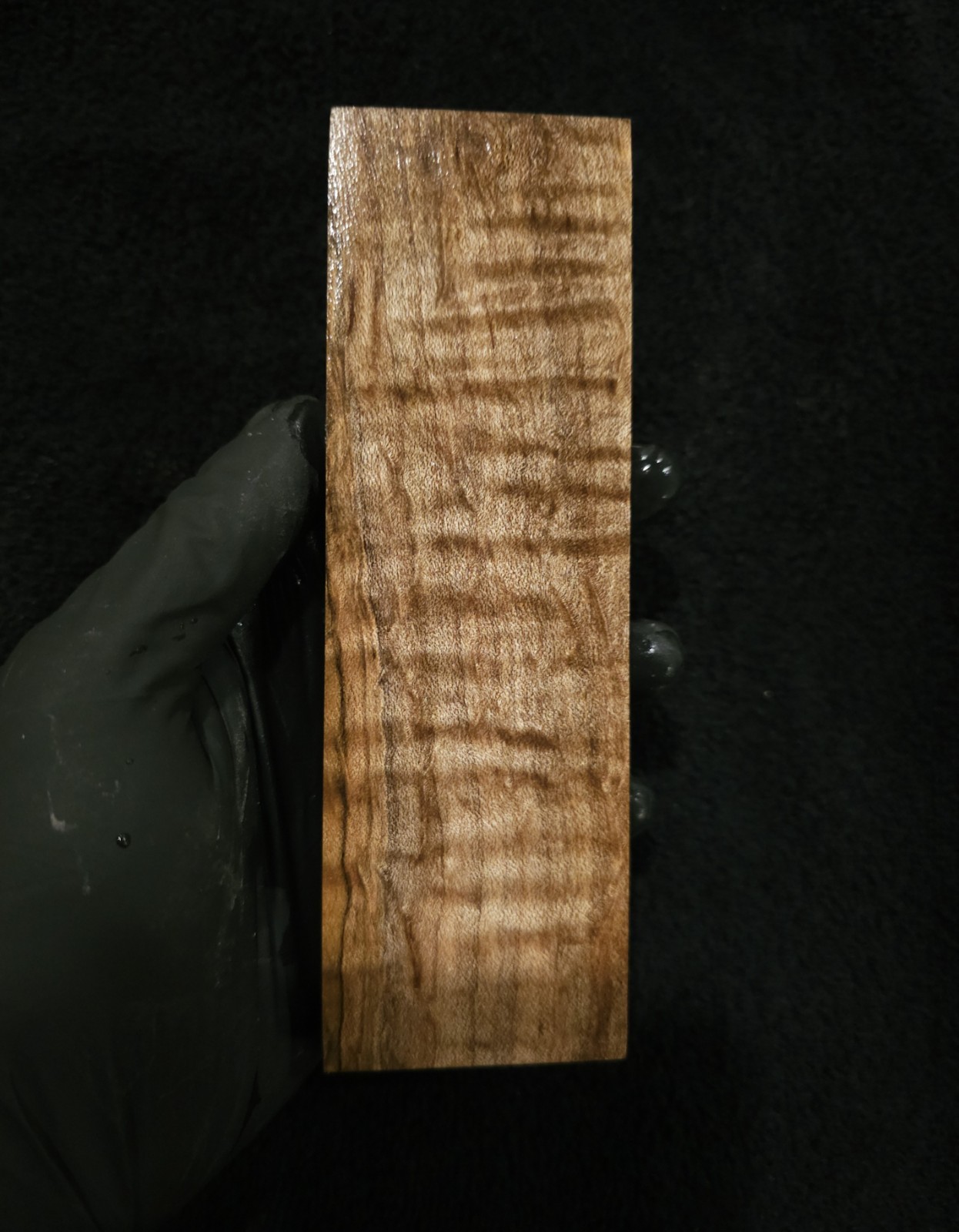 Stabilized Curly Ambrosia Maple Block – Knife Scales/Pen Blanks