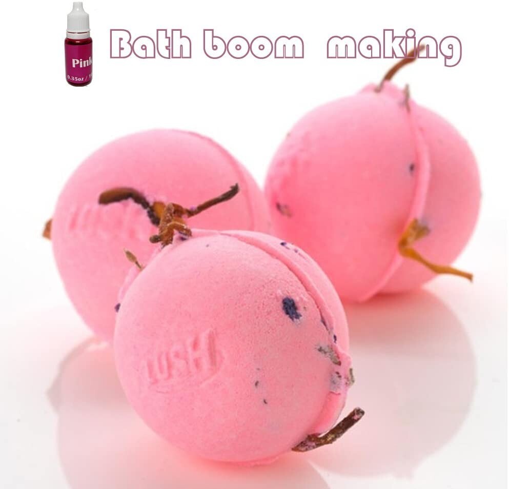 12 Colors Liquid Dye Colorant Set for Soap Bath Bomb Making Food Grade Skin Safe