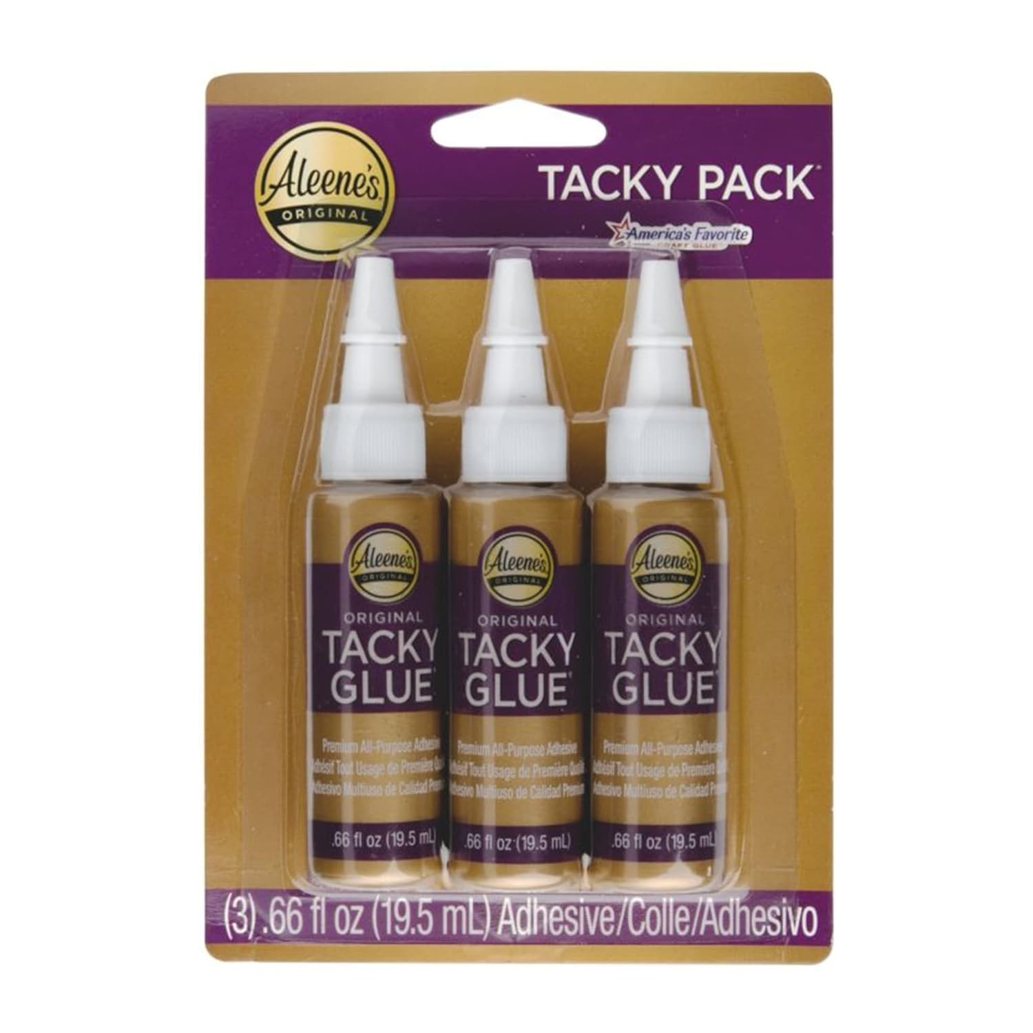 Aleene’s Tacky Glue 0.66 oz 3-Pack – Instant-Grabbing Craft Adhesive