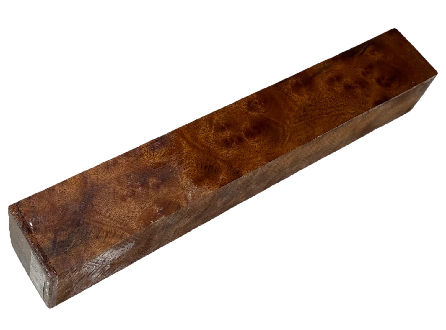 Camphor burl wood turning blank 2-1/4″ x 2-1/4″ x 14-1/4″ (e99) Dried