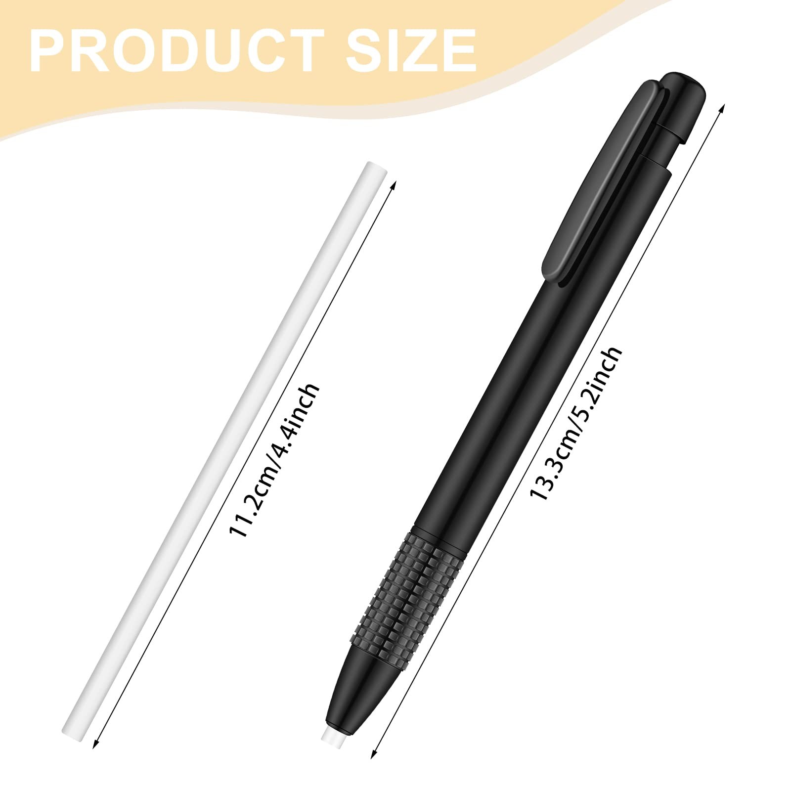 Eersida Retractable Eraser and Refill Mechanical 3.8 mm Pen Style Art…