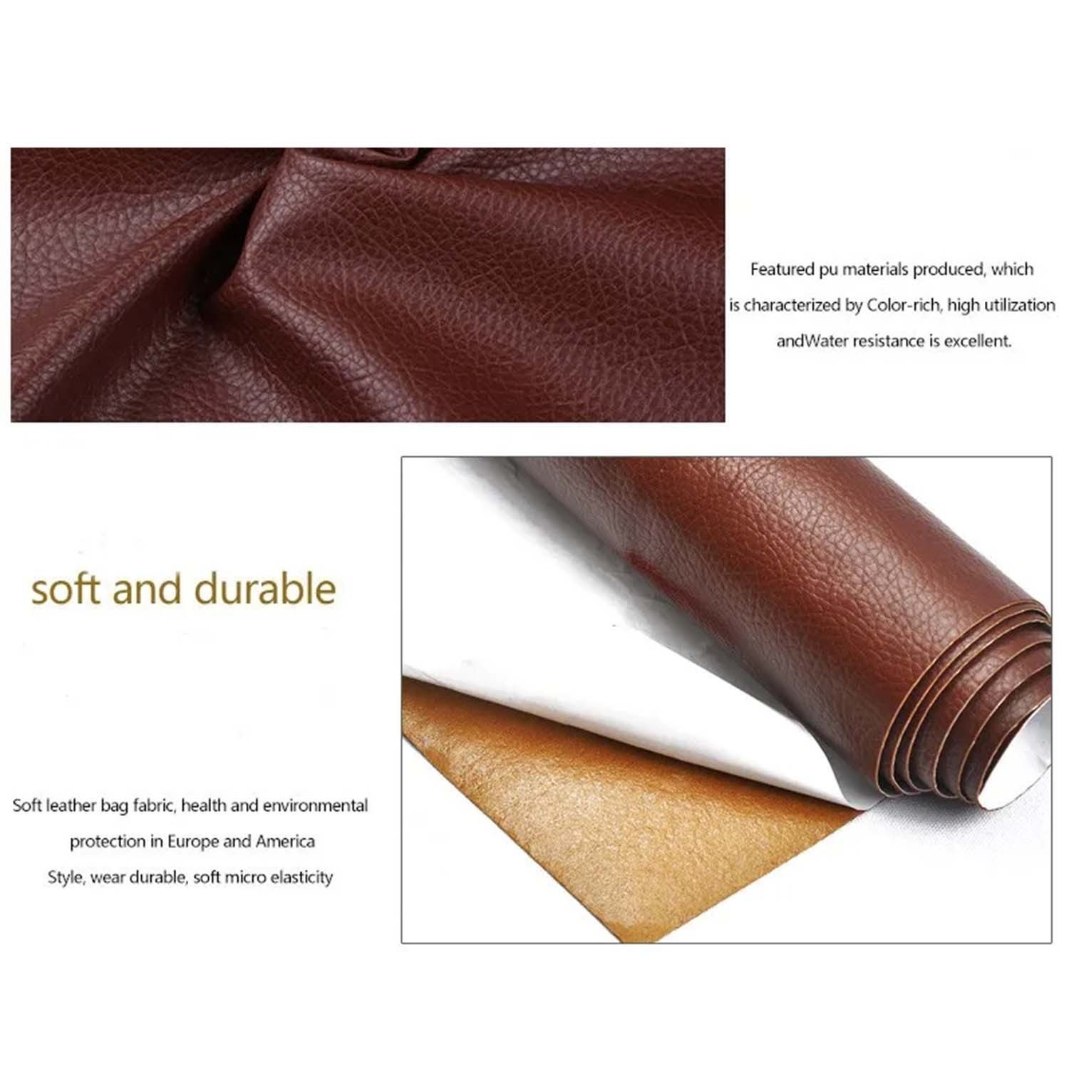 Leather Repair Kit Self-Adhesive Patch Stick ON Sofa Clothing Car Seat Couch&US